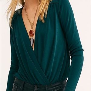 Free People “Turnt” bodysuit/blouse